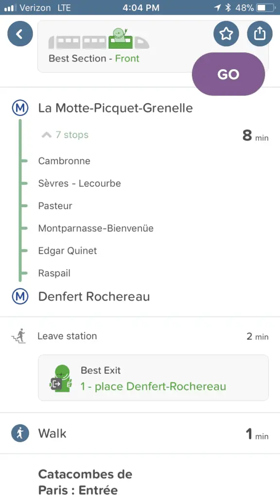 Best Paris Metro App - Citymapper