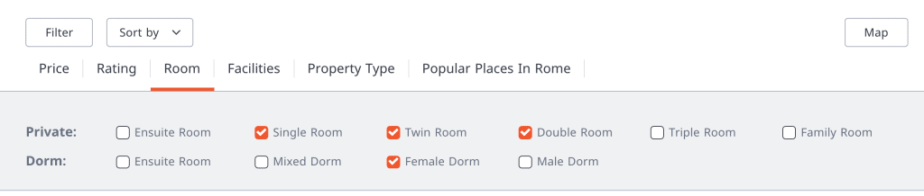 How to pick a good hostel: Filtering on Hostelworld