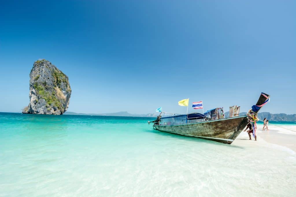 Plan your dream vacation during quarantine and visit the crystal clear water of Phi Phi Island in Thailand!